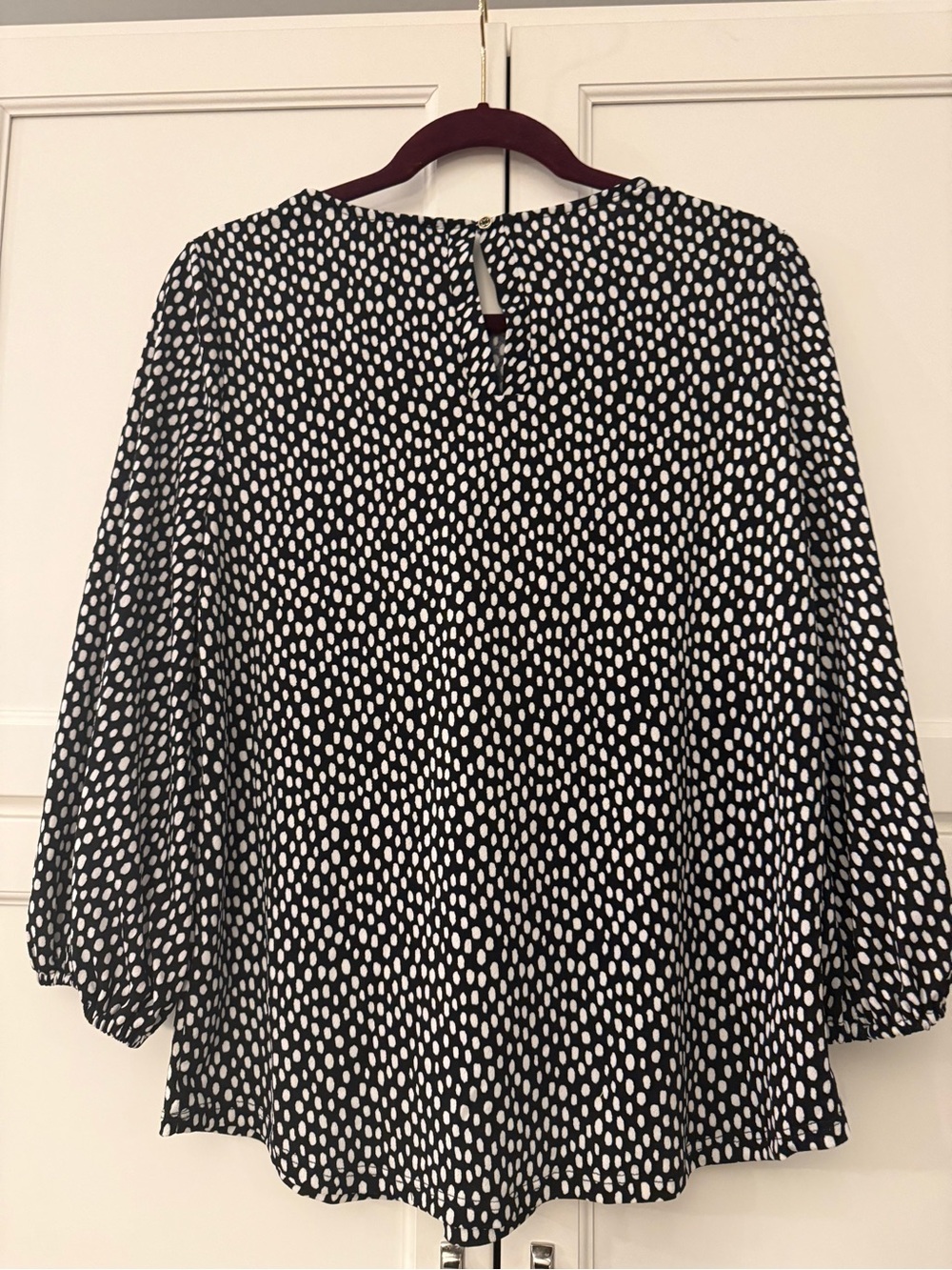NWT Black & White Career Blouse | Adrianna Papell | Size M - Picture 2 of 5